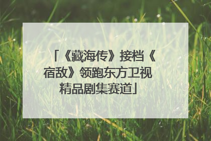 《藏海传》接档《宿敌》领跑东方卫视精品剧集赛道
