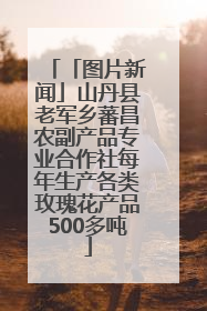 「图片新闻」山丹县老军乡蕃昌农副产品专业合作社每年生产各类玫瑰花产品500多吨