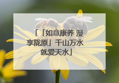 「如意康养 漫享陇原」千山万水 就爱天水