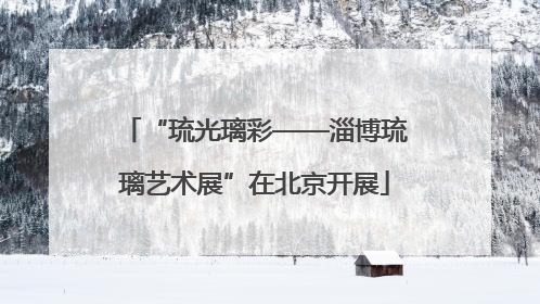 “琉光璃彩——淄博琉璃艺术展”在北京开展