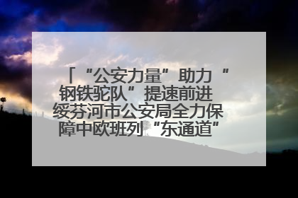 “公安力量”助力“钢铁驼队”提速前进 绥芬河市公安局全力保障中欧班列“东通道”绥芬河隧道贯通