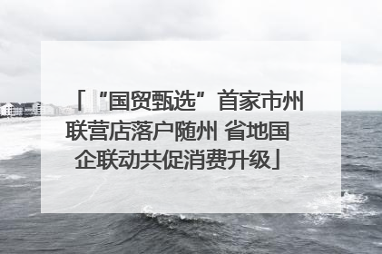 “国贸甄选”首家市州联营店落户随州 省地国企联动共促消费升级