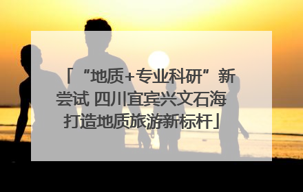 “地质+专业科研”新尝试 四川宜宾兴文石海打造地质旅游新标杆