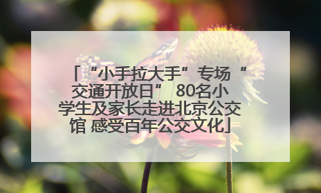 “小手拉大手”专场“交通开放日” 80名小学生及家长走进北京公交馆 感受百年公交文化