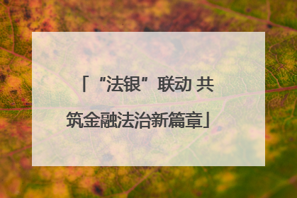 “法银”联动 共筑金融法治新篇章
