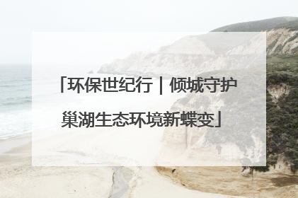 环保世纪行｜倾城守护 巢湖生态环境新蝶变