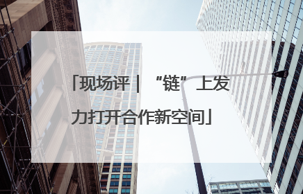 现场评｜“链”上发力打开合作新空间