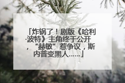 炸锅了！剧版《哈利·波特》主角终于公开，“赫敏”惹争议，斯内普变黑人……
