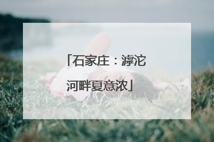石家庄：滹沱河畔夏意浓