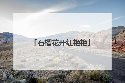 石榴花开红艳艳