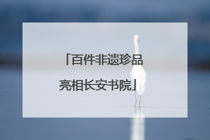 百件非遗珍品亮相长安书院