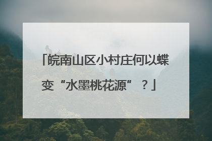 皖南山区小村庄何以蝶变“水墨桃花源”？