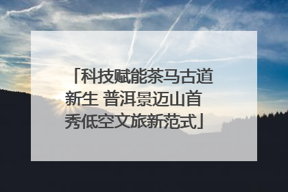 科技赋能茶马古道新生 普洱景迈山首秀低空文旅新范式