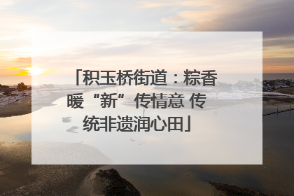 积玉桥街道：粽香暖“新”传情意 传统非遗润心田