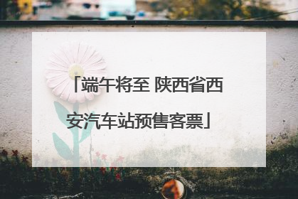 端午将至 陕西省西安汽车站预售客票