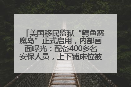 美国移民监狱“鳄鱼恶魔岛”正式启用，内部画面曝光：配备400多名安保人员，上下铺床位被罩在铁丝网里