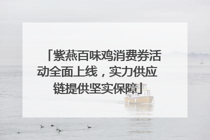 紫燕百味鸡消费券活动全面上线，实力供应链提供坚实保障