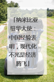 纳米比亚驻华大使：中国经验表明，现代化不光是经济腾飞