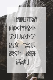 绵阳市游仙区梓棉小学开展小学语文“富乐课堂”教研活动