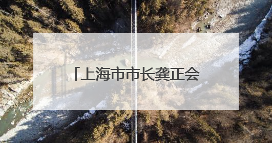 上海市市长龚正会见马来西亚沙捞越州副总理沈桂贤