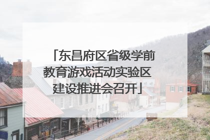 东昌府区省级学前教育游戏活动实验区建设推进会召开