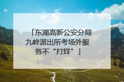 东湖高新公安分局九峰派出所考场外服务不“打烊”