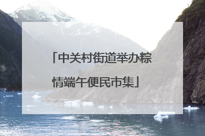 中关村街道举办粽情端午便民市集