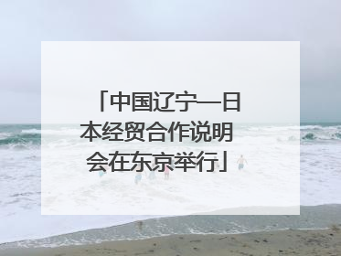 中国辽宁—日本经贸合作说明会在东京举行