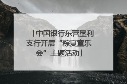 中国银行东营垦利支行开展“粽夏童乐会”主题活动