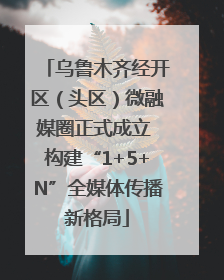 乌鲁木齐经开区（头区）微融媒圈正式成立 构建“1+5+N”全媒体传播新格局