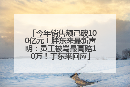 今年销售额已破100亿元！胖东来最新声明：员工被骂最高赔10万！于东来回应