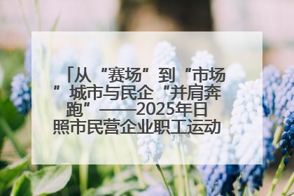 从“赛场”到“市场”城市与民企“并肩奔跑”——2025年日照市民营企业职工运动会亮点观察