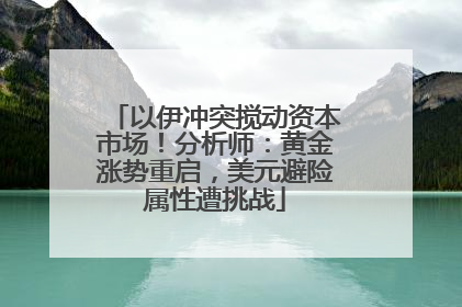 以伊冲突搅动资本市场！分析师：黄金涨势重启，美元避险属性遭挑战