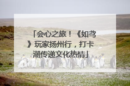 会心之旅！《如鸢》玩家扬州行，打卡潮传递文化热情