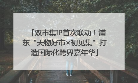 双市集IP首次联动！浦东“天物好市×初见集”打造国际化跨界嘉年华