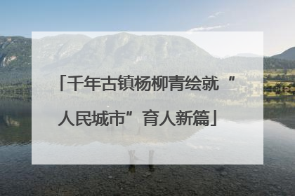 千年古镇杨柳青绘就“人民城市”育人新篇