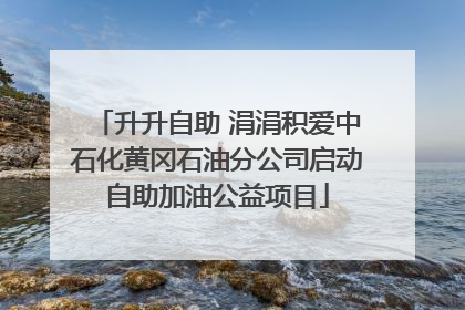 升升自助 涓涓积爱中石化黄冈石油分公司启动自助加油公益项目