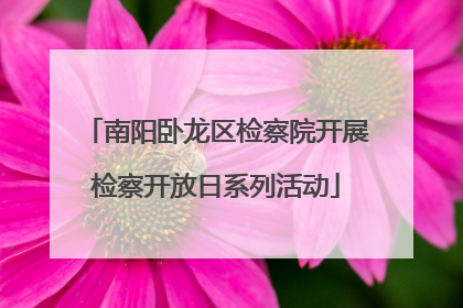 南阳卧龙区检察院开展检察开放日系列活动