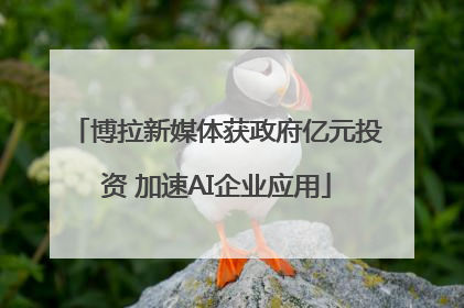 博拉新媒体获政府亿元投资 加速AI企业应用