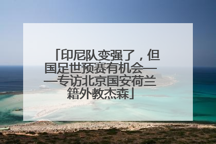 印尼队变强了，但国足世预赛有机会——专访北京国安荷兰籍外教杰森