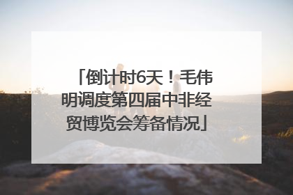 倒计时6天！毛伟明调度第四届中非经贸博览会筹备情况