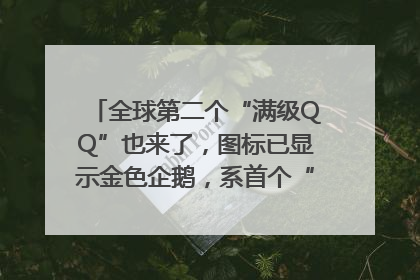 全球第二个“满级QQ”也来了，图标已显示金色企鹅，系首个“满级QQ”的小号