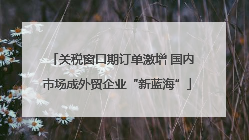 关税窗口期订单激增 国内市场成外贸企业“新蓝海”