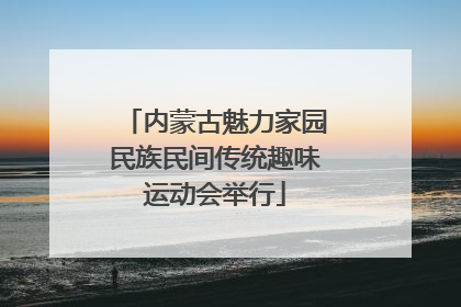 内蒙古魅力家园民族民间传统趣味运动会举行
