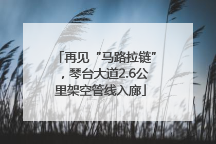 再见“马路拉链”，琴台大道2.6公里架空管线入廊