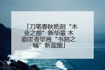 刀笔春秋镌刻“木业之都”新华章 木韵墨香擘画“书刻之城”新蓝图