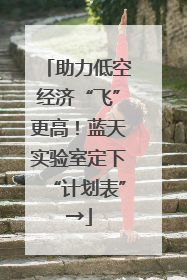 助力低空经济“飞”更高！蓝天实验室定下“计划表”→