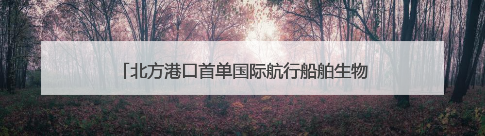 北方港口首单国际航行船舶生物燃料油加注业务在青岛港落地