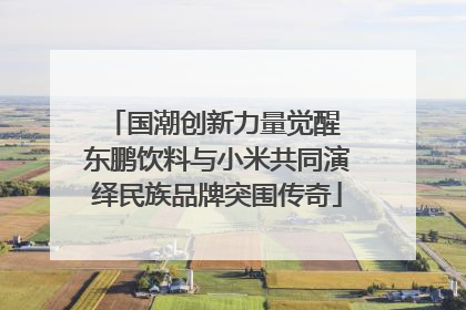 国潮创新力量觉醒 东鹏饮料与小米共同演绎民族品牌突围传奇