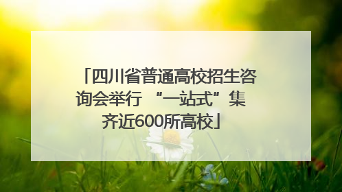 四川省普通高校招生咨询会举行 “一站式”集齐近600所高校